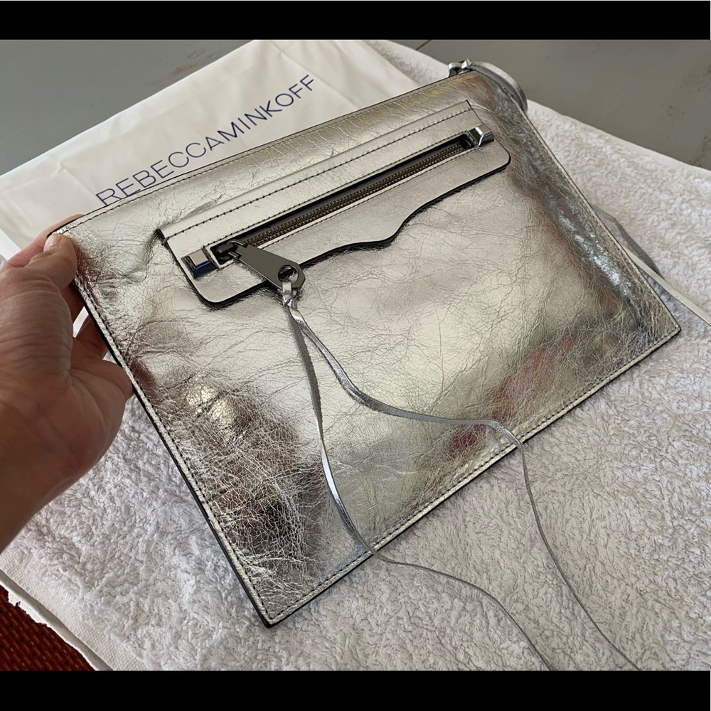 Rebecca Minkoff Metallic Regan Clutch